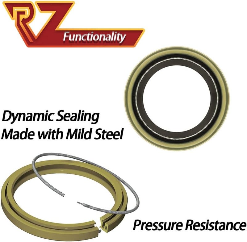 RV MURTS 4 Double Lip Grease Seals ID 1.249" x OD 1.983" for 2000-2200 lbs Trailer Axle Dexter Replacement, Sealer as 12192TB 203029 for Spindles Hub Wheel, Electric Brake Assemblies for Boat Trailers - Image 3
